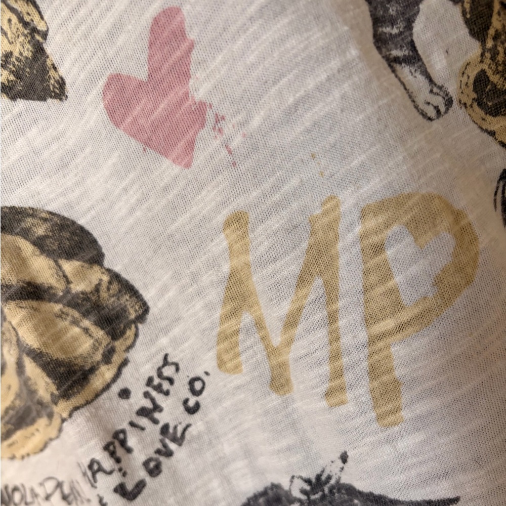 Magnolia Pearl Cat Graphic T Shirt Dress - Black and Tan - Picture 8 of 9